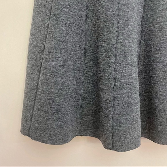 BANANA REPUBLIC Gray Fit-And-Flare Mini Dress Women’s 4/Small - Picture 5 of 7